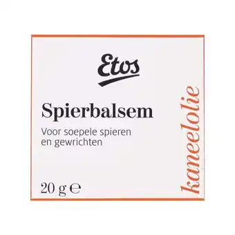 Etos Etos Spierbalsem Kaneelolie 20 GR aanbieding