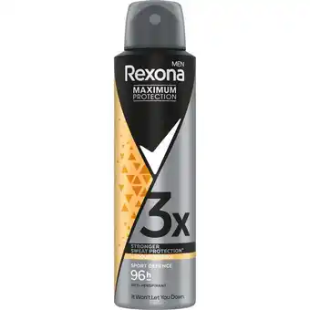 Etos Rexona Men Max Protection Sport Defence Deodorant Spray 150 ML aanbieding