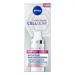 Etos NIVEA Cellular Expert Filler Hyaluron Daily Fluid SPF50 30ml aanbieding