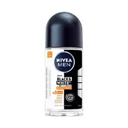 Etos NIVEA MEN Black & White Ultimate Impact Deodorant Roller 50 ML aanbieding