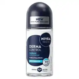 Etos NIVEA MEN Derma Control Defend Deodorant Roller 50ml aanbieding