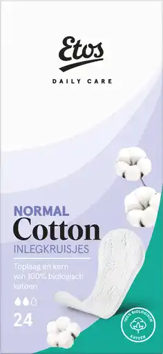 Etos Etos Pure & Organic Inlegkruisjes Normal 24 stuks aanbieding