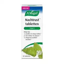 Etos A.Vogel Nachtrust1,2* 3-in-1 Tabletten 30 stuks aanbieding