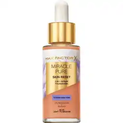 Etos Max Factor Miracle Pure Serum Foundation 60-80 Light To Medium 30 ML aanbieding