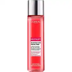 Etos L'Oréal Paris Revitalift 5% Glycolzuur Peeling Exfoliant Toner 180 ML aanbieding