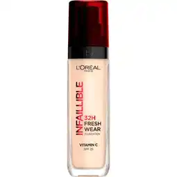 Etos L'Oréal Paris Infaillible 32HR Fresh Wear 10 Foundation met SPF25 30 ML aanbieding