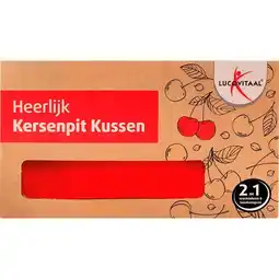 Etos Lucivit kersenpit kussen vierkant 27x27cm aanbieding