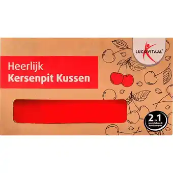 Etos Lucivit kersenpit kussen vierkant 27x27cm aanbieding