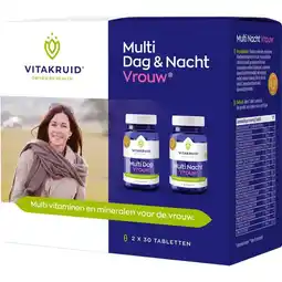 Etos Vitakruid Multi Dag & Nacht Vrouw - 2 x 30 tabletten aanbieding