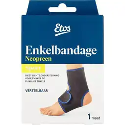 Etos Etos Enkelbandage Zwart aanbieding