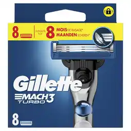Etos Gillette Mach3 Turbo Scheermesjes 8 stuks aanbieding