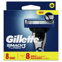 Etos Gillette Mach3 Turbo Scheermesjes 8 stuks aanbieding