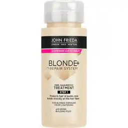 Etos John Frieda Blonde+ Repair Bond Building Pre-Shampoo 100 ML aanbieding