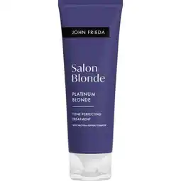 Etos John Frieda Salon Blonde Tone Perfecting Treatment Platinum Blonde 120 ML aanbieding