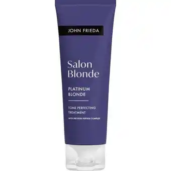 Etos John Frieda Salon Blonde Tone Perfecting Treatment Platinum Blonde 120 ML aanbieding