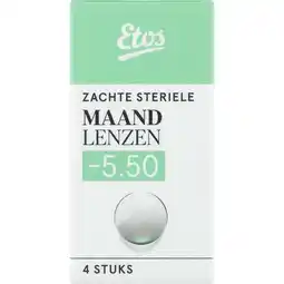 Etos Etos zachte maandlenzen -5.50 4st aanbieding