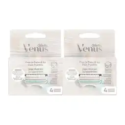 Etos Gillette Venus Voor Huid en Schaamhaar Navulmesjes Duopak 2x4 Stuks aanbieding
