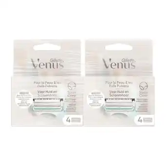 Etos Gillette Venus Voor Huid en Schaamhaar Navulmesjes Duopak 2x4 Stuks aanbieding
