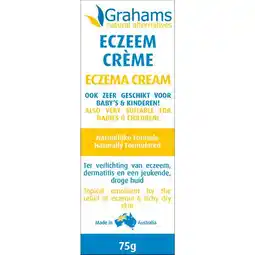 Etos Grahams Natural Eczeem Creme 75 GR aanbieding