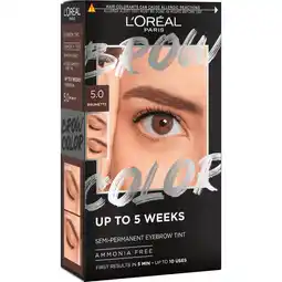 Etos L'Oréal Paris Brow Color wenkbrauwverf 5.0 Brunette 30ML aanbieding