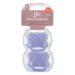 Etos Etos Fopspenen 18+ Maanden Violet 2 stuks aanbieding