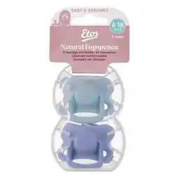Etos Etos Fopspenen 6M+ groen blauw set aanbieding