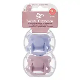 Etos Etos Fopspenen 18+ Maanden Roze 2 stuks aanbieding
