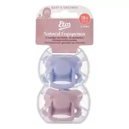 Etos Etos Fopspenen 18+ Maanden Roze 2 stuks aanbieding