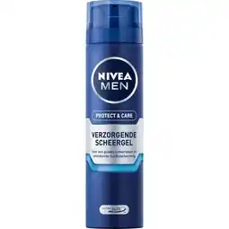 Etos NIVEA MEN Protect & Care Verzorgende Scheergel - 200 ML aanbieding