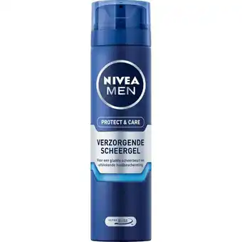 Etos NIVEA MEN Protect & Care Verzorgende Scheergel - 200 ML aanbieding