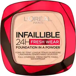Etos L'Oréal Paris Infaillible 24H Fresh Wear Foundation in a Powder 20 Ivory aanbieding