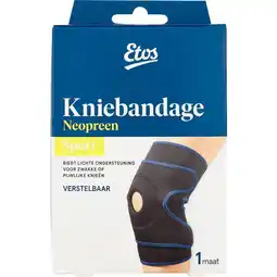 Etos Etos Kniebandage Zwart aanbieding