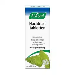 Etos A.Vogel Citroenmelisse Nachtrust1* Tabletten 60 stuks aanbieding