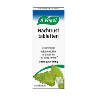 Etos A.Vogel Citroenmelisse Nachtrust1* Tabletten 60 stuks aanbieding