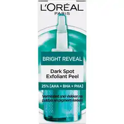 Etos L'Oréal Paris Bright Reveal Exfoliant Peeling 25 ML aanbieding