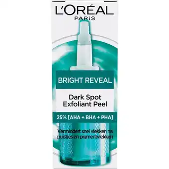 Etos L'Oréal Paris Bright Reveal Exfoliant Peeling 25 ML aanbieding