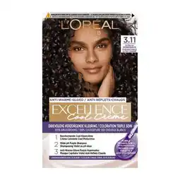 Etos L'Oréal Paris Excellence Cool Creams Permanente Haarverf 3.11 Ultra As Donkerbruin aanbieding
