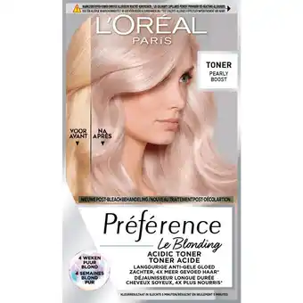 Etos L Oréal Paris Préférence Toner Pearly Boost aanbieding