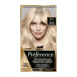 Etos L'Oréal Paris Préférence Permanente Haarverf 9.1 Oslo aanbieding