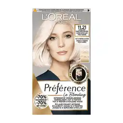 Etos L'Oréal Paris Préférence Le Blonding Permanente Haarverf 11.21 Ultra Licht Parelmoer Asblond aanbieding