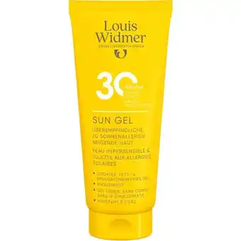 Etos Louis Widmer Suncare Sun Gel SPF30 Zonder Parfum 100 ML aanbieding