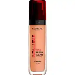 Etos L'Oréal Paris Infaillible 32HR Fresh Wear 320 Caramel Foundation met SPF25 30 ML aanbieding