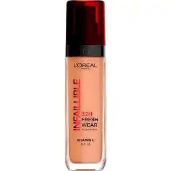Etos L'Oréal Paris Infaillible 32HR Fresh Wear 320 Caramel Foundation met SPF25 30 ML aanbieding