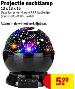 Kruidvat Projectie nachtlamp aanbieding