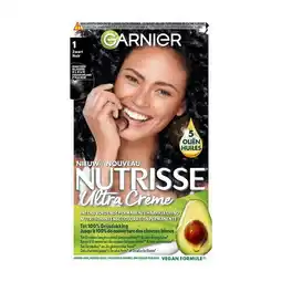 Etos Garnier Nutrisse Crème Permanente Haarverf 1 Zwart aanbieding