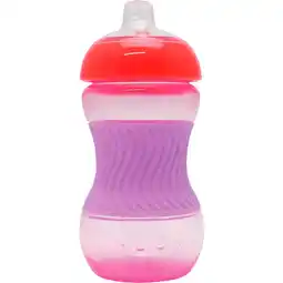 Etos Nuby Mini Easy Grip Drinkbeker Siliconen Huls Roze 4 Maanden 180 ML aanbieding