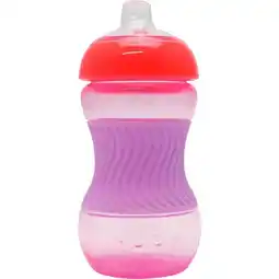 Etos Nuby Mini Easy Grip Drinkbeker Siliconen Huls Roze 4 Maanden 180 ML aanbieding
