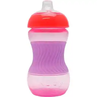Etos Nuby Mini Easy Grip Drinkbeker Siliconen Huls Roze 4 Maanden 180 ML aanbieding