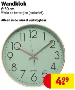 Kruidvat Wandklok aanbieding