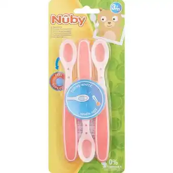 Etos Nuby Warmtegevoelige Lepels Assorti 4+ Maanden aanbieding